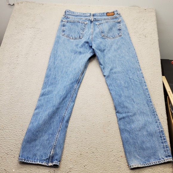 GAP Straight Jeans Mens 33x32 Blue Denim Easy Fit Streetwear Mid Rise Outdoor - Picture 2 of 8